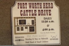 cattle drive signT